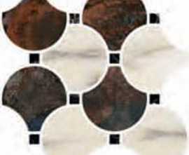 Мозаика SERENADE MOSAICO CIRCLE BROWN 29x29 от Naxos Ceramica (Италия)