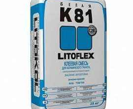 Клей для камня LITOKOL LITOFLEX K81 белый (25 кг)