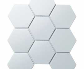 Мозаика Hexagon big White Matt (SBH1005) 25.6x29.5 от StarMosaic (Китай)