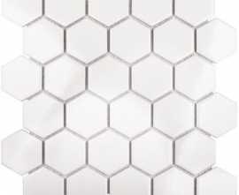 Мозаика Hexagon small White Glossy (IDL1001) 27.8x26.5x6 от StarMosaic (Китай)