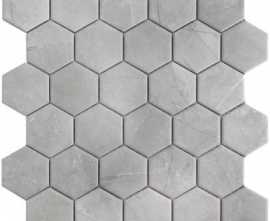 Мозаика Hexagon small Marble Grey Matt (PMMT82457) 27.1x28.2x6 от StarMosaic (Китай)