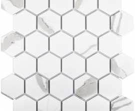 Мозаика Hexagon small Carrara Matt  (PMMT83017) 27.1x28.2x6 от StarMosaic (Китай)